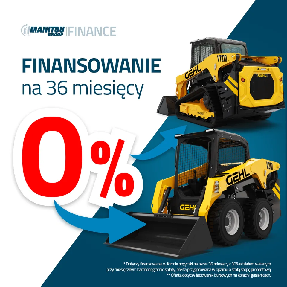 Manitou — Finansowanie 36×0 (Skid Gehl)
